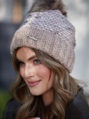 Cappuccino winter hat with ribbing C11 - Online store - Boutique